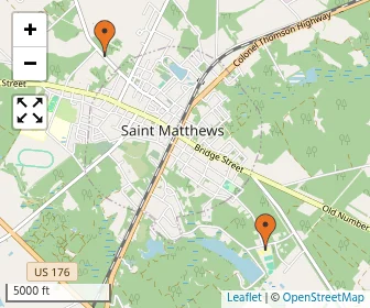 Area schools map